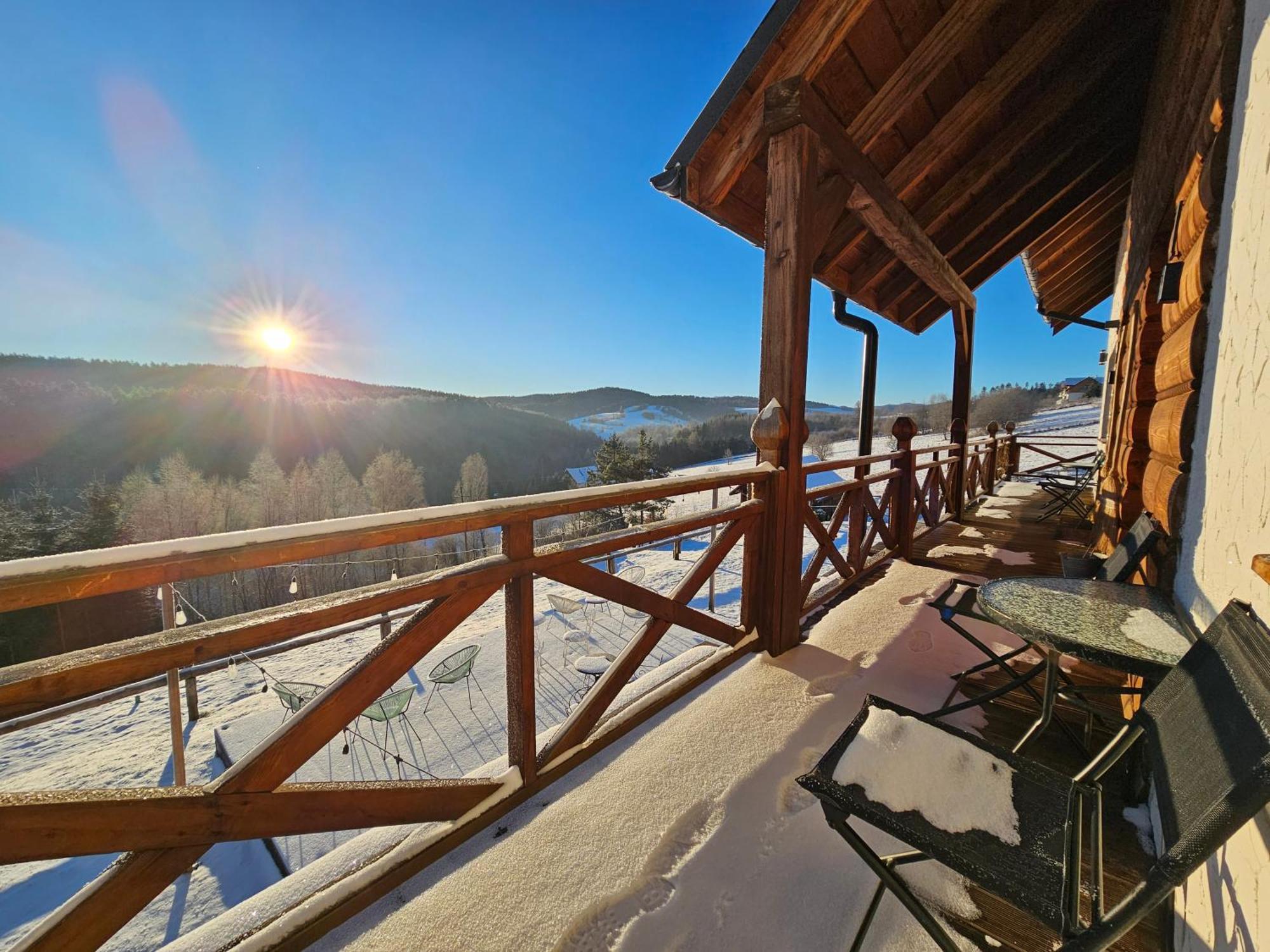 Chata W Bieszczadzie Apartamenty I Domki Z Sauna Bieszczady Polanczyk Exterior photo